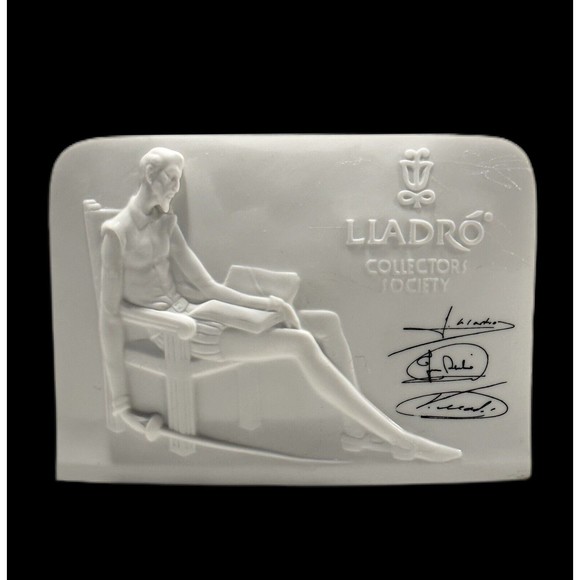 Lladro Collectors Society Porcelain Bisque Figurine Don Quixote Sculpture Spain - Picture 1 of 7
